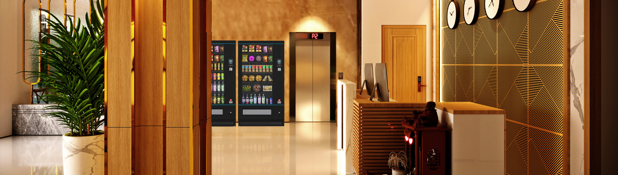 Vending-Automaten in Hotellobby