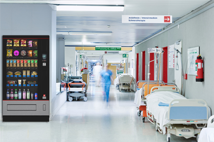 Krankenhaus & Pflegeeinrichtung SiLine Snack und Combi Automat im Krankenhaus