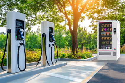 Ladestation & Tankstelle SiLine Combi Outdoor Automat an Ladestation