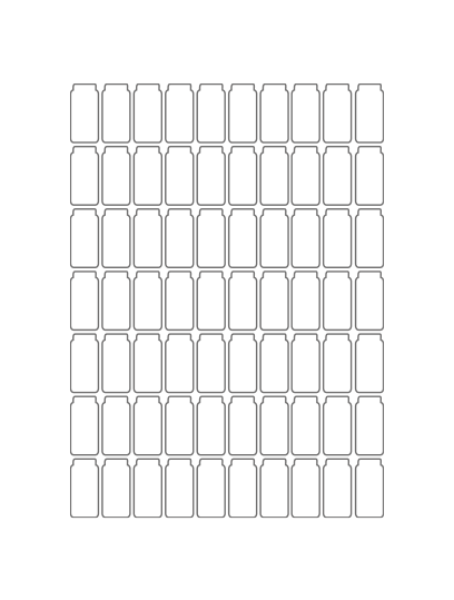 7 shelves, 70 selections